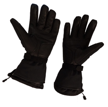 RACER C2 KP, schwarze beheizbare Winterhandschuhe